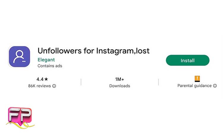 برنامه Unfollowers for Instagram,lost